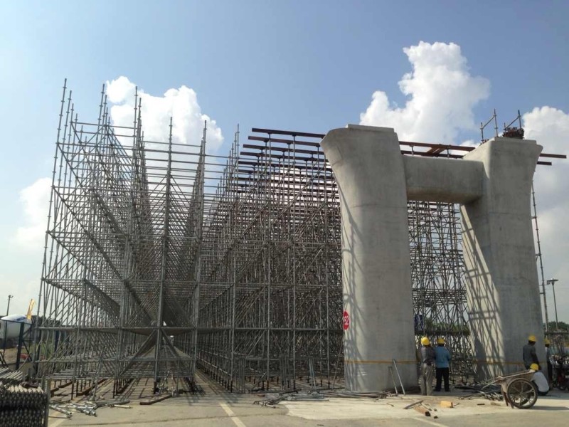 高架橋腳手架拆除施工步驟？